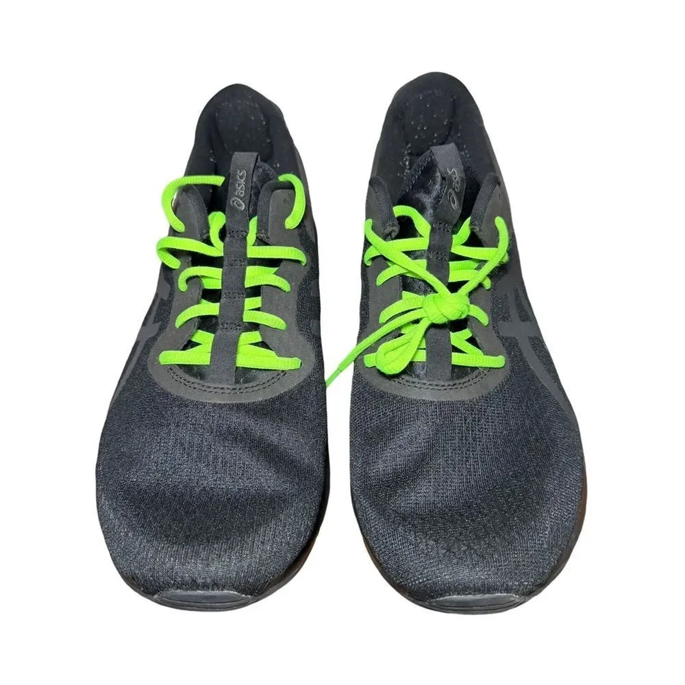 Men’s asic Black and Neon Green Athletic Shoes size 14